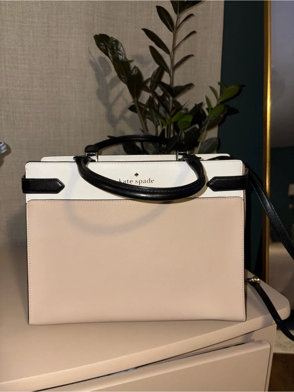 kate spade structured leather